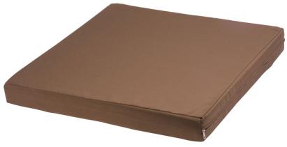 Pernă șezut LUX maro pentru scaun, 50x55x6 cm, poliester