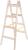 Scară dublă din lemn Strend Pro cu 4 trepte, 1,3 m, 150 kg