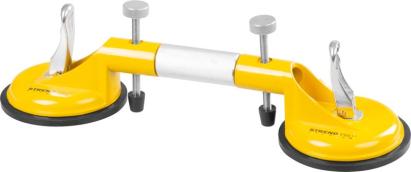 Ventuză dublă Strend Pro pentru sticlă și plăci, nivelare, 80 kg