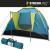 Cort camping Strend Pro 3-4 persoane, turcoaz, 205x205x120 cm