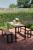 Set grădină Gardiva cu masă 118x58 cm și 2 bănci 108 cm, 3 piese