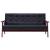 Canapea cu 3 locuri, negru, piele ecologică GartenMobel Dekor