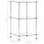 Raft cu 3 niveluri, transparent, 40x40x67 cm, sticlă securizată GartenMobel Dekor