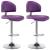 Scaune de bar, 2 buc., violet, piele ecologică GartenMobel Dekor