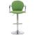 Scaune de bar cu brațe, 2 buc., verde, piele ecologică GartenMobel Dekor