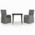 Set de mobilier pentru grădină, cu perne, 3 piese, gri GartenMobel Dekor