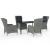 Set de mobilier pentru grădină, 5 piese, gri deschis GartenMobel Dekor