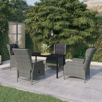 Set de mobilier pentru grădină, 5 piese, gri deschis GartenMobel Dekor