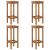 Set mobilier de bar de grădină, 5 piese, lemn masiv de acacia GartenMobel Dekor