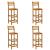 Set mobilier de bar de grădină, 5 piese, lemn masiv de acacia GartenMobel Dekor