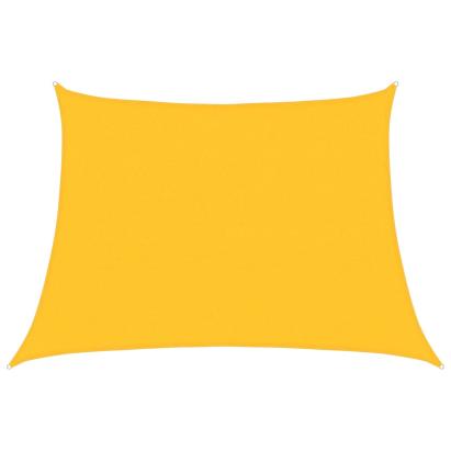 Pânză parasolar, galben, 4/5x3 m, HDPE, 160 g/m², trapez GartenMobel Dekor