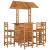 Set mobilier de bar de grădină, 5 piese, lemn masiv de acacia GartenMobel Dekor