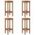 Set mobilier de bar de grădină, 5 piese, lemn masiv de acacia GartenMobel Dekor