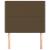 Tăblie de pat maro închis 90x5x118/128 cm, material textil GartenMobel Dekor