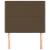 Tăblie de pat maro închis 100x5x118/128 cm, material textil GartenMobel Dekor