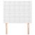 Tăblie de pat albă 80x5x118/128 cm piele ecologică GartenMobel Dekor