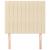 Tăblie de pat crem 80x5x118/128 cm, material textil GartenMobel Dekor