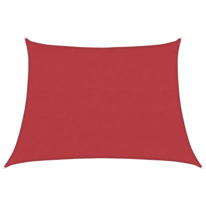 Pânză parasolar, roșu, 4/5x3 m, HDPE, 160 g/m² GartenMobel Dekor