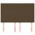 Tăblie de pat maro închis 144x5x118/128 cm, material textil GartenMobel Dekor