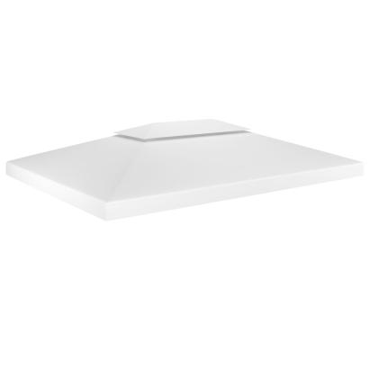 Acoperiș de pavilion cu 2 niveluri, alb, 4x3 m, 310 g/m² GartenMobel Dekor