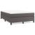 Cadru de pat cu arcuri, gri, 140x200 cm, piele ecologică GartenMobel Dekor