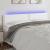 Tăblie de pat cu LED, alb, 200x5x78/88 cm, piele ecologică GartenMobel Dekor