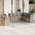 Set canapele de grădină, 9 piese, cu perne, bej, poliratan GartenMobel Dekor