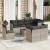 Set canapele de grădină cu perne, 9 piese gri deschis poliratan GartenMobel Dekor