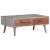 Măsuță de cafea gri 100x60x40 cm lemn masiv de mango nefinisat GartenMobel Dekor