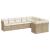 Set canapele de grădină, 9 piese, cu perne, bej, poliratan GartenMobel Dekor