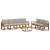 Set de canapele de exterior 8 pcs Gri natural și deschis GartenMobel Dekor