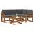 Set de canapele de exterior cu pernă 5 pcs Natural și Antracit GartenMobel Dekor