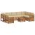 Seturi de canapele 10 pcs Natural și Bej Lemn Solid de Acacia GartenMobel Dekor