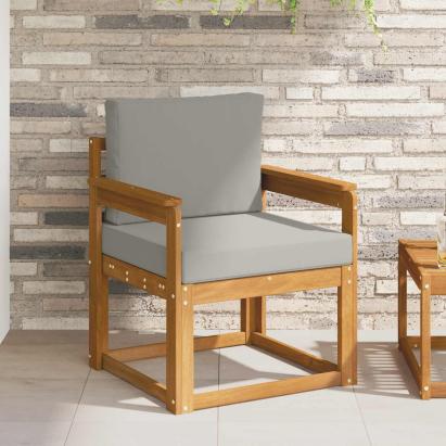 Set de canapele de exterior Lemn de acacia solid și poliester GartenMobel Dekor