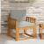 Set de canapele de exterior Lemn de acacia solid și poliester GartenMobel Dekor