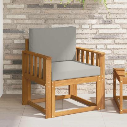 Set de canapele de exterior Lemn de acacia solid și poliester GartenMobel Dekor