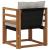 Set de canapele de exterior Lemn solid de Acacia și Textilene GartenMobel Dekor