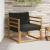 Set de canapele de exterior Lemn solid de Acacia și Textilene GartenMobel Dekor