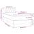 Pat box spring cu saltea, crem, 80x200 cm, textil  GartenMobel Dekor