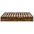 Cadru de pat cu sertare stejar fumuriu 180x200cm lemn prelucrat GartenMobel Dekor