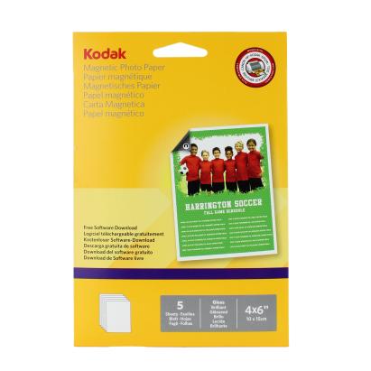 Hârtie foto magnetică Kodak 4R 10x15, glossy, 690 g/mp – pachet 5 coli