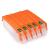 Set 5 cartuse reincarcabile Canon PGI-570/CLI-571 cu chip autoresetabil