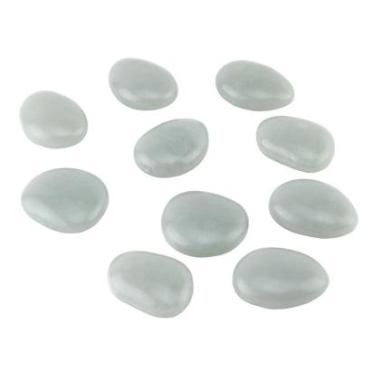 Pietricele fosforescente aqua Glow, 4 cm, set 10 bucăți pentru grădină și alei