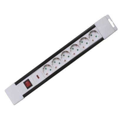 Prelungitor interior Home cu 6 prize, protecție la supratensiune, întrerupător, 1,5 m, alb