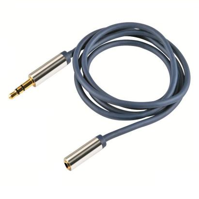 Cablu audio stereo jack 3.5 mm prelungitor, contacte aurite, 2.5 m