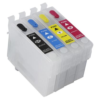 Set cartuse reincarcabile compatibile Epson T1251-T1254 cu cip autoreset (4 culori)
