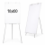 Flipchart magnetic 70x100 cm cu trepied, înălțime reglabilă 100–170 cm și tăviță