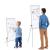Flipchart magnetic 70x100 cm cu trepied, înălțime reglabilă 100–170 cm și tăviță