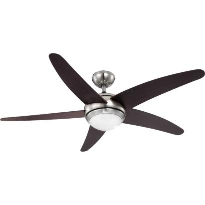Ventilator de tavan cu lustra și telecomandă, 5 palete MDF, 132 cm, wenghe