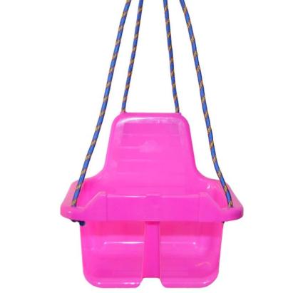 Leagăn pentru copii cu spătar și opritor picioare, 4 corzi 110 cm, inele metalice